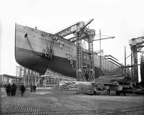 RMS Celtic Construction Photo
