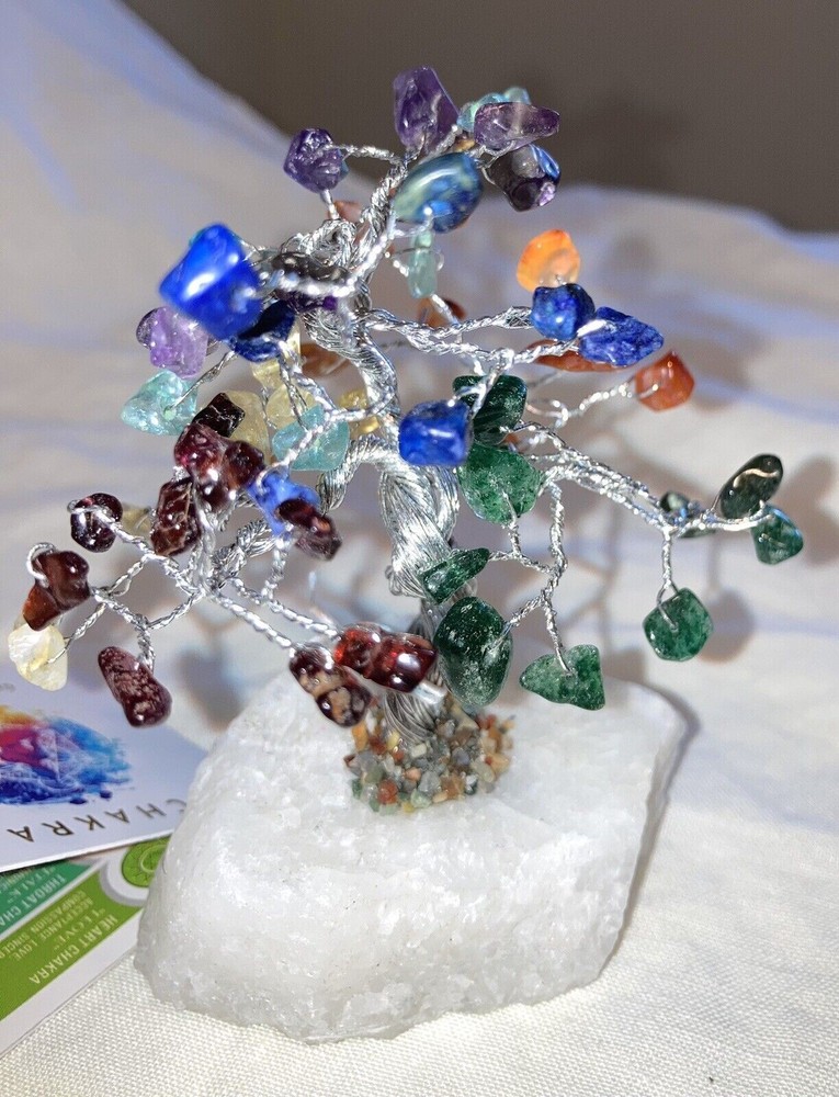 CHAKRA Gemstone Crystal Tree Stone Natural Gemstone Tree