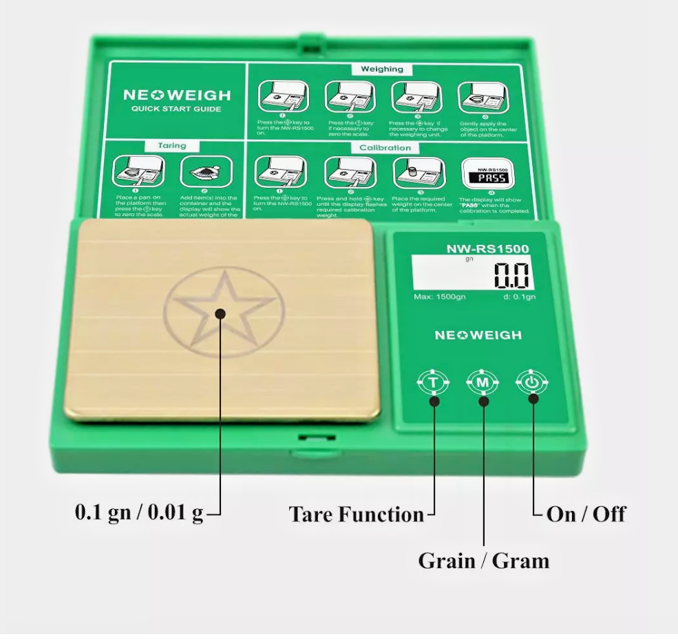 Reloading Scale Powder Scale for Reloading 1500 Grains X 0.1 Grain Digital