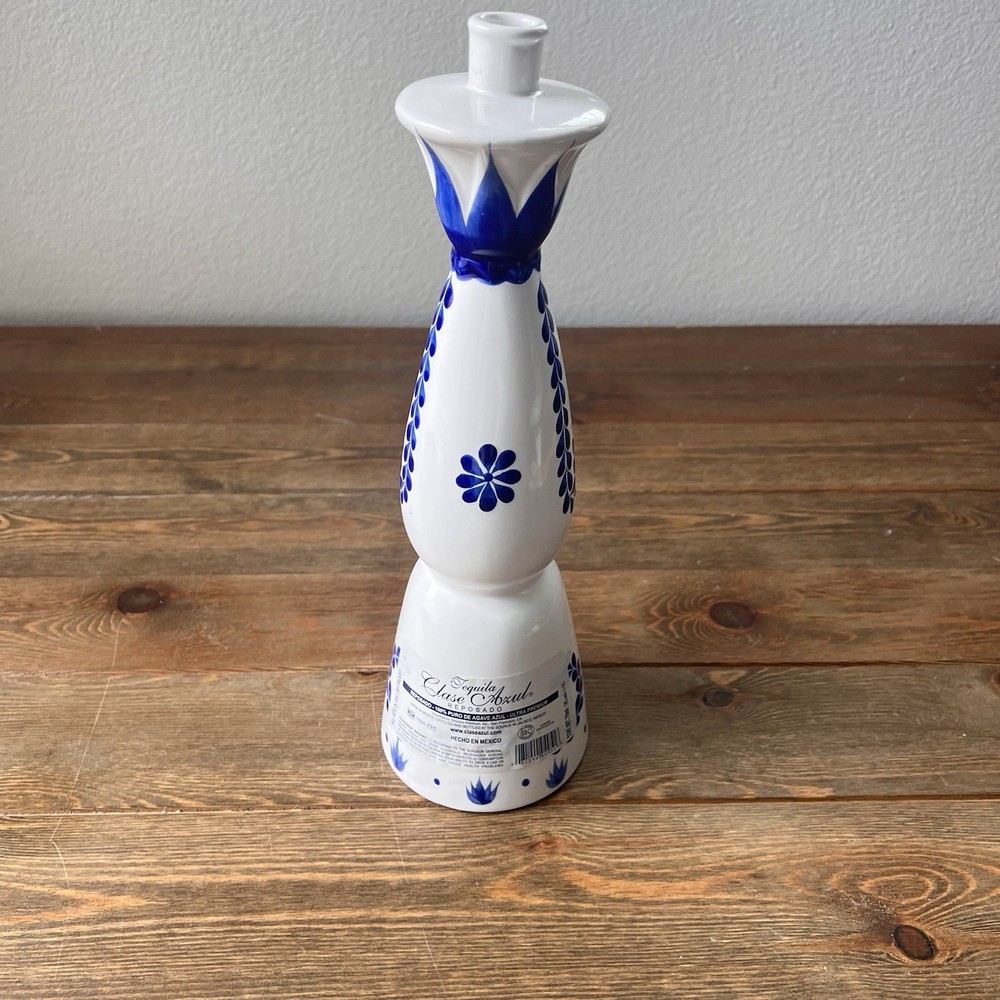 Class Azul Empty Tequila Bottle 750ml. Liquid Dispenser No Lid