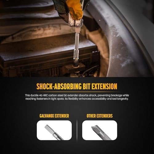 Flat-End Ratchet & Bit Extender Set for Multi-Tools, Compatible with Leatherman,