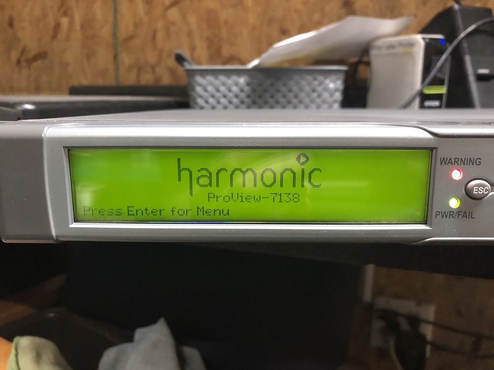 Harmonic ProView 7100 Multiformat Receiver/Decoder GETS CAUGHT IN BOOT LOOP