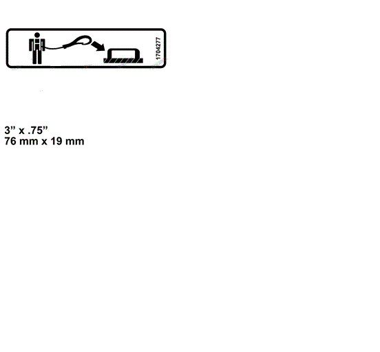 FOR JLG LANYARD ATTACH DECAL 1704277