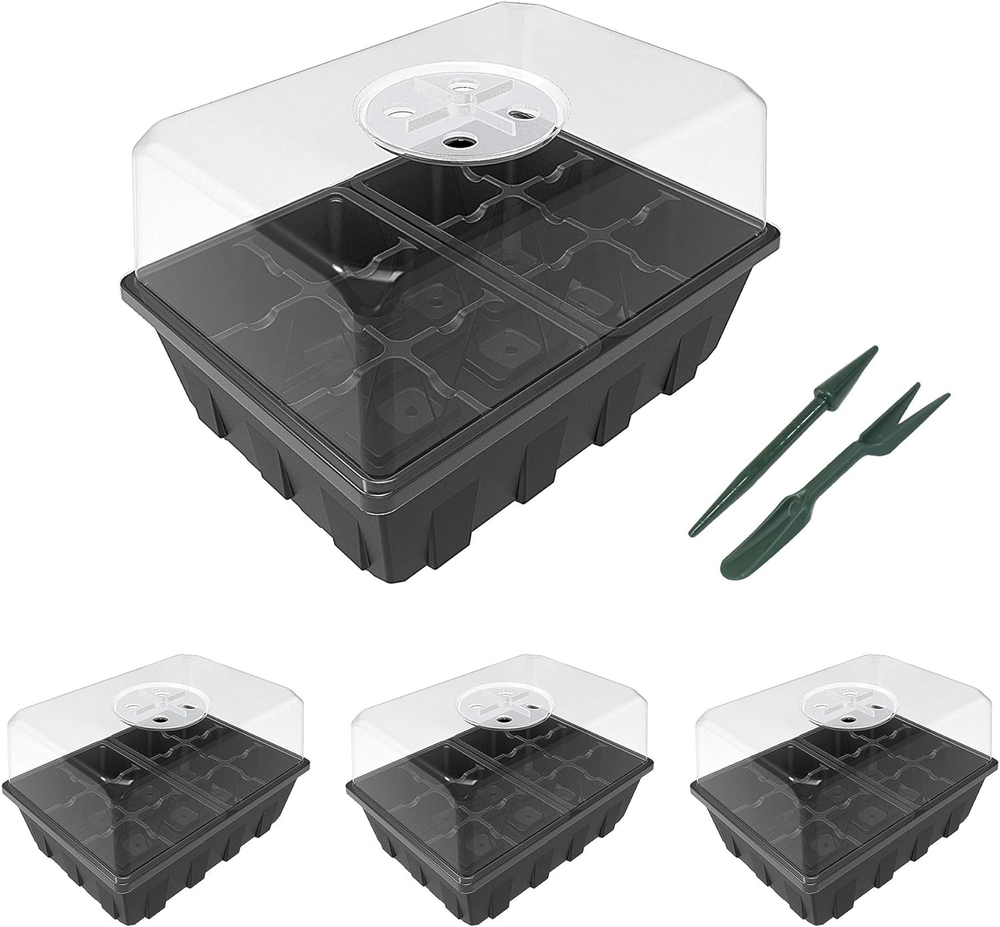 3 Pack Seed Starter Tray Germination Kit, Seed Starter Kit with Adjustable Humid