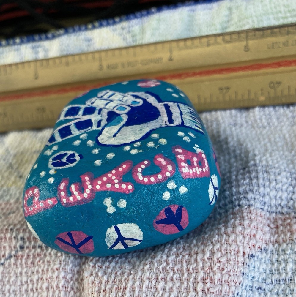 Hand Painted “Peace” Rock