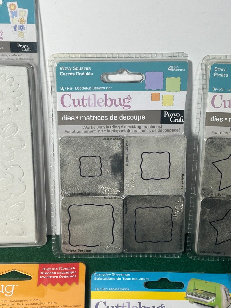 Lot of 13 Cuttlebug Items (see description)