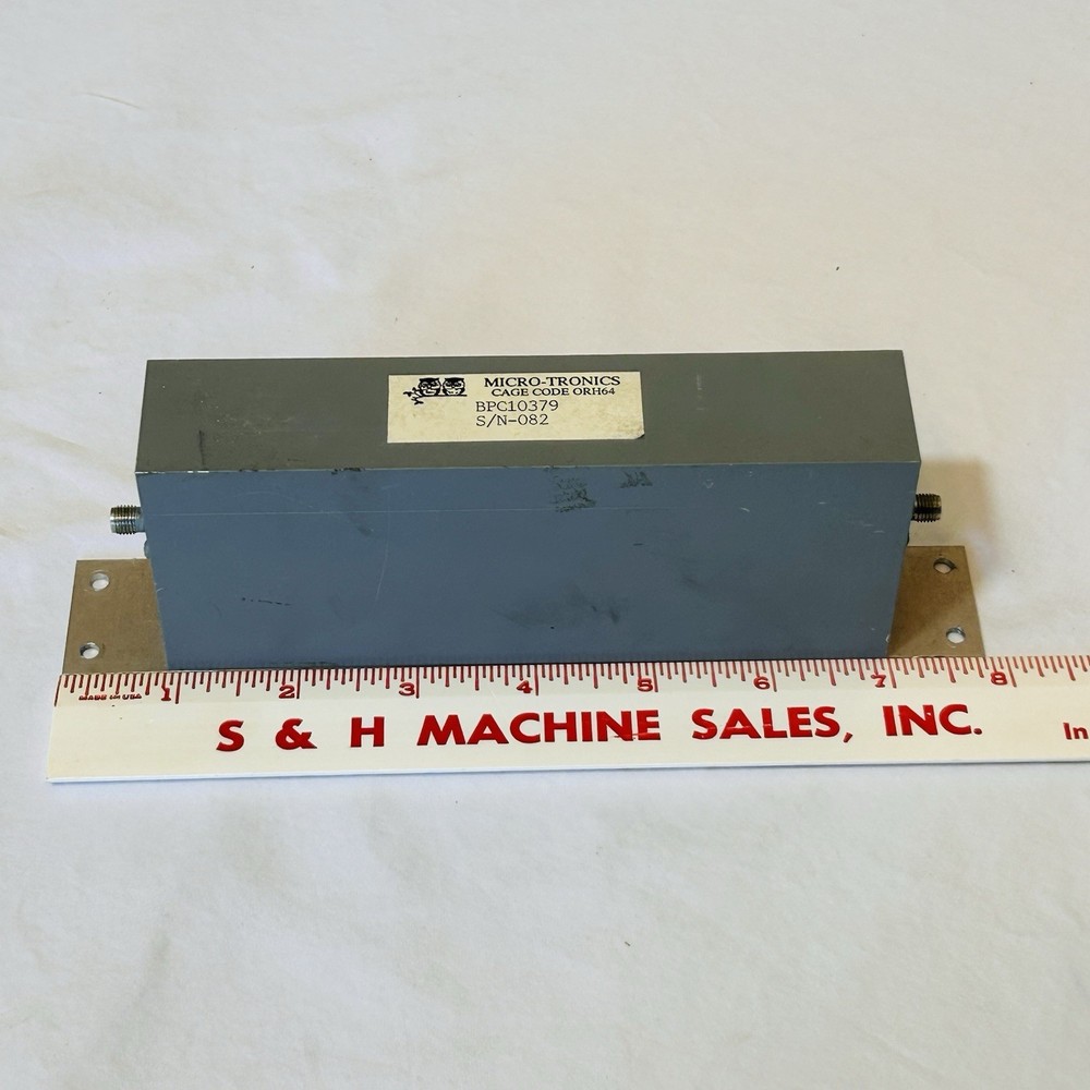 Micro-Tronics BPC10379 S/N-082 FILTER Cage Code ORH64 New