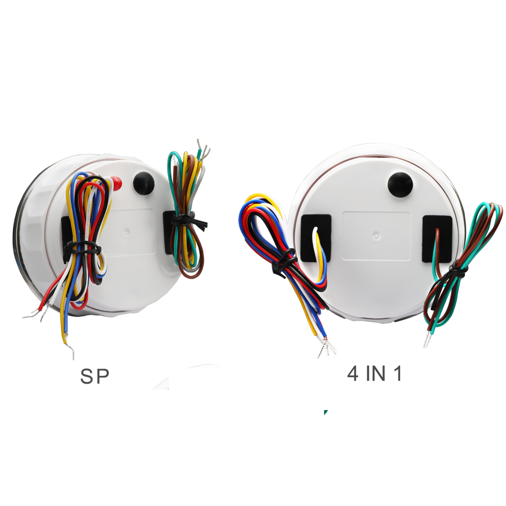 W PRO 85mm 2 Gauge Set GPS Speedometer Tachometer & Multi-Function MPH °F PSI