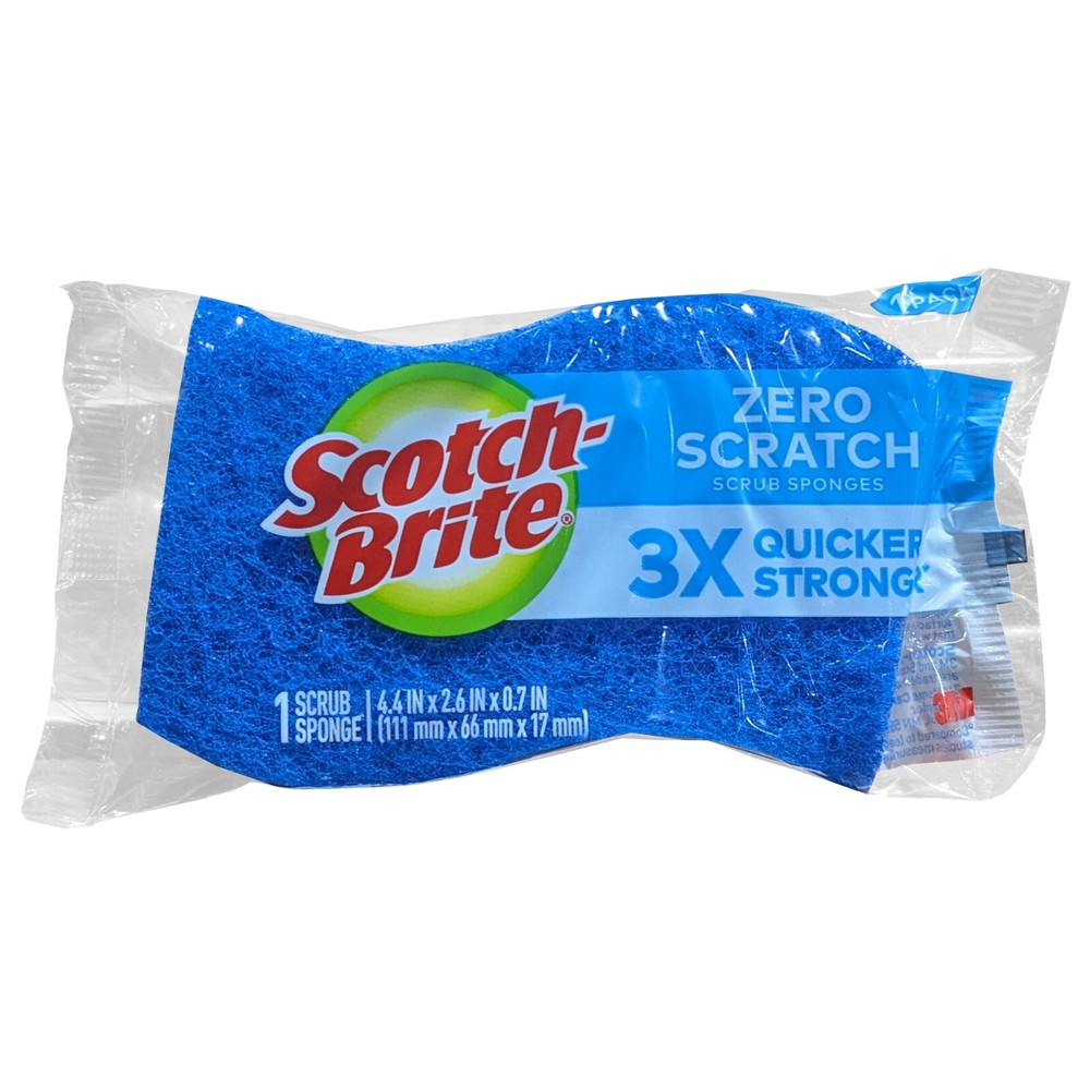 Scotch Brite Zero Scratch Scrub Sponges (24pack) 3M Individually Wrapped