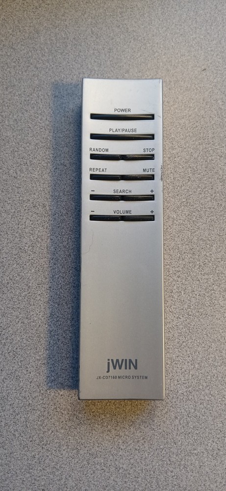 Remote For jWin JX-CD7000 Stereo CD player FM radio system
