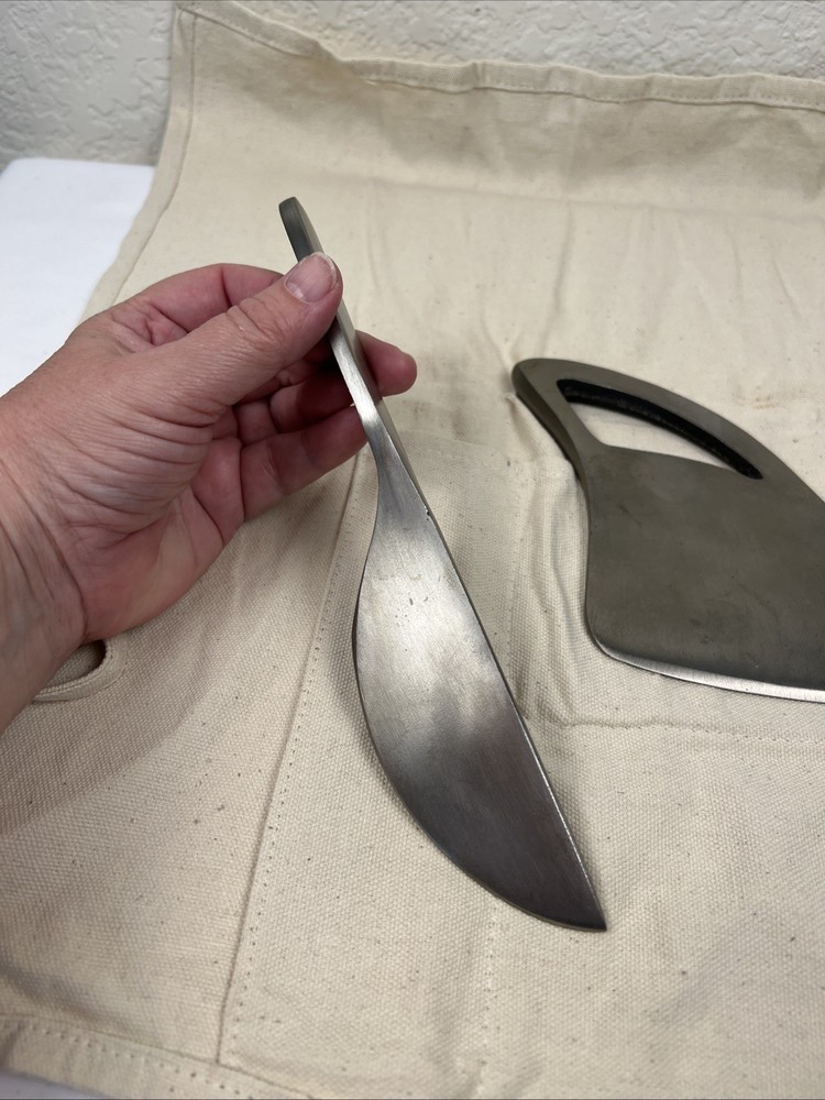 Heavy Steel Primitive Camping Utensils/Chopping Tools Handmade
