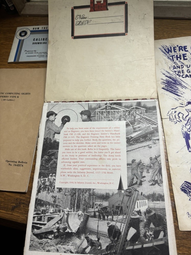 WW2 Manuals & Paper Lot