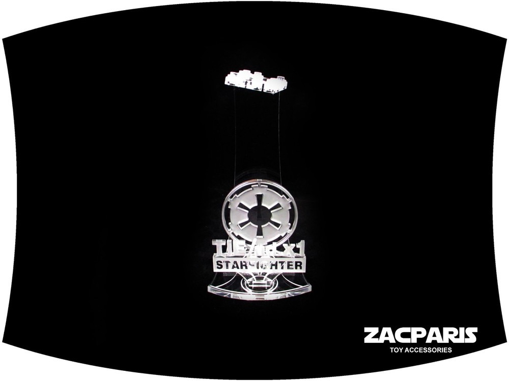 CUSTOM 3D MULTI DIRECTIONAL STAND for Lego 8017 Darth Vader's TIE Fighter Nice!