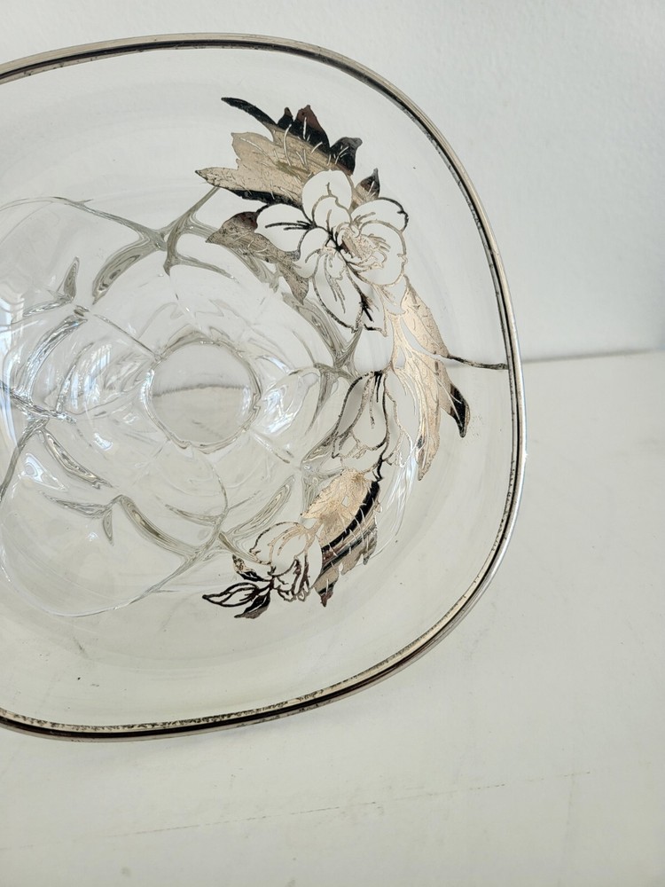 Silver Overlay Glass