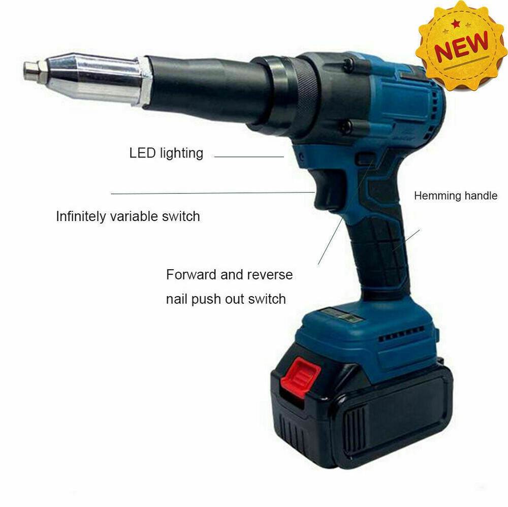Electric Automatic Lithium Pneumatic Riveter Rivnut Nutsert Gun Rivet Nut Tool