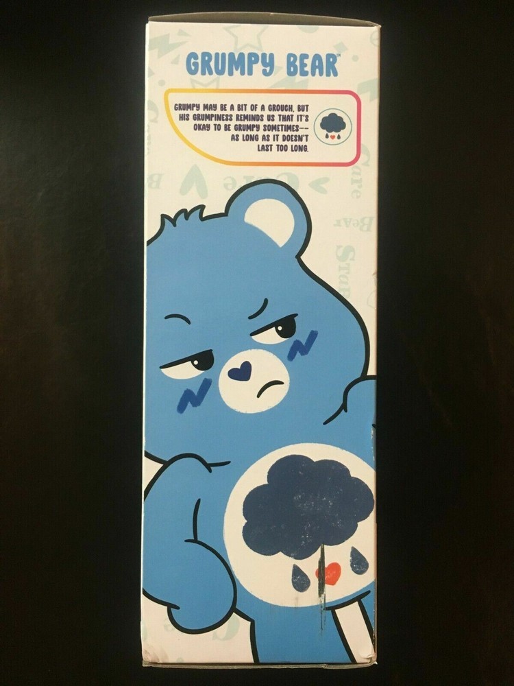 Care Bears Blue Grumpy Bear - Cloud 5'' Interactive Figure w/ Collector Coin