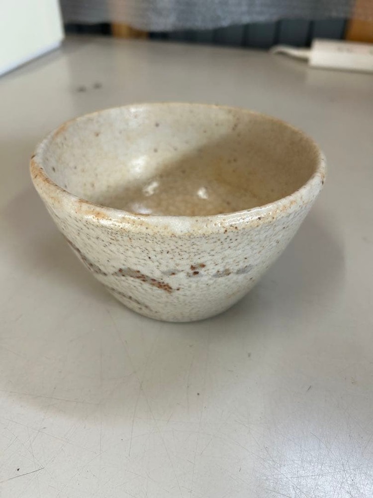 Tea Utensils Ceramic with white and brown spots