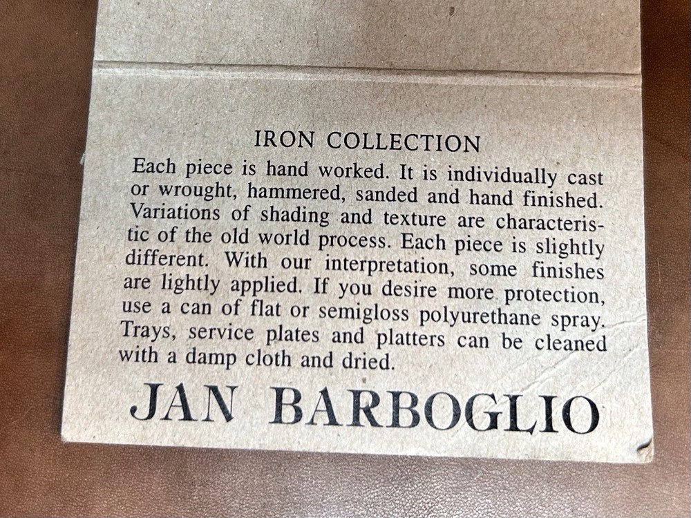 Jan Barboglio Crown Iron Box 12 X 10.5 X 2.2