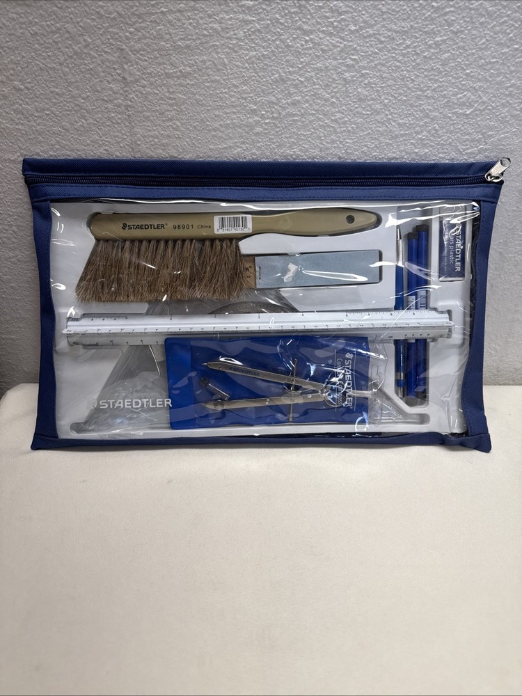 STAEDTLER MARS Drafting Set Engineering Tool Kit Math Compass Kit Carrying Case