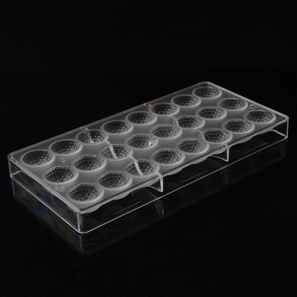 Polycarbonate Chocolate Mold for Small Golf Balls - Clear Bakeware Tool