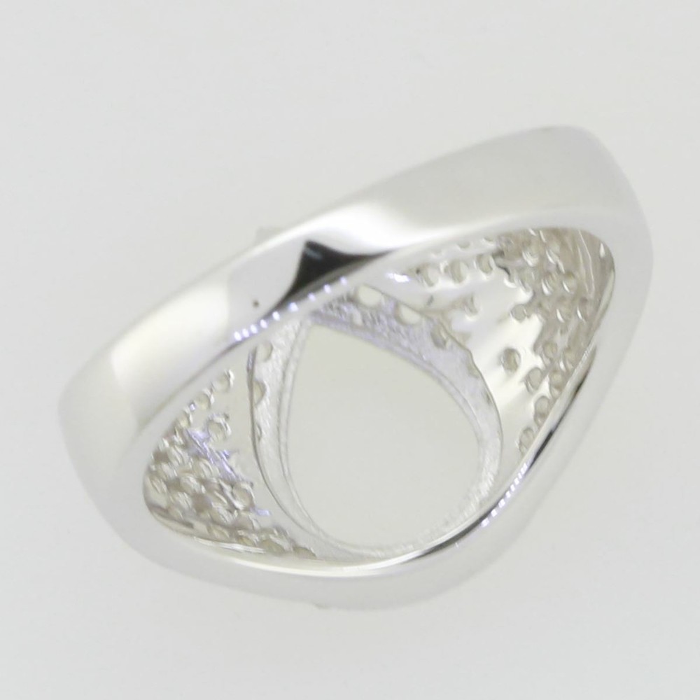 Sterling Silver Semi Mount Ring Setting Pear PE 10X8mm