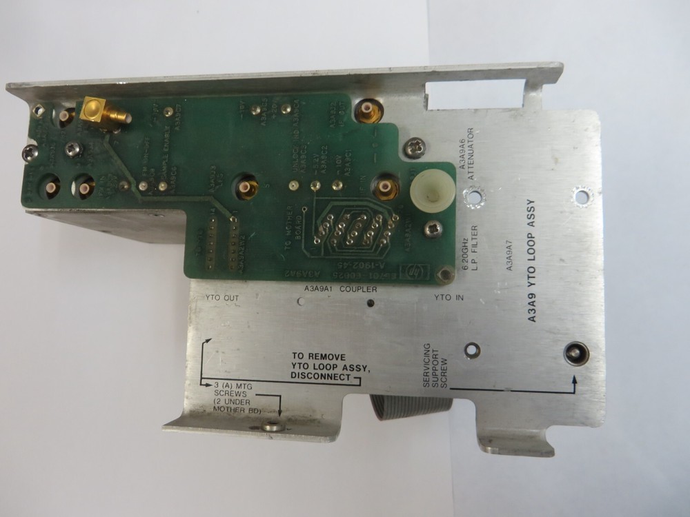 YTO loop assembly,  sampler, phase detector  for 8672A Signal Generator