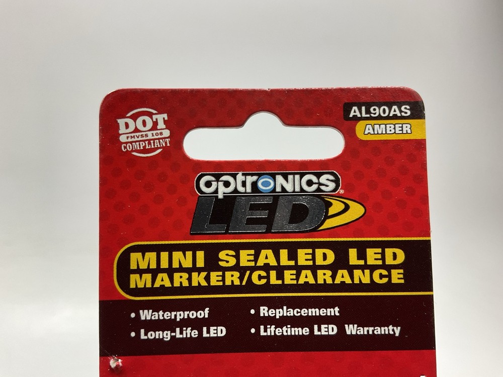 Optronics AL90AS Rectangular Amber LED Mini Marker Trailer Clearance Light