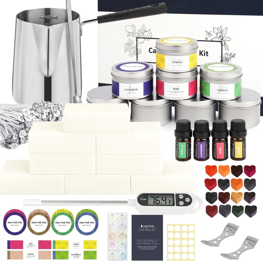 Candle Making Kit, Complete Candle Making Kit for Adults, DIY Starter