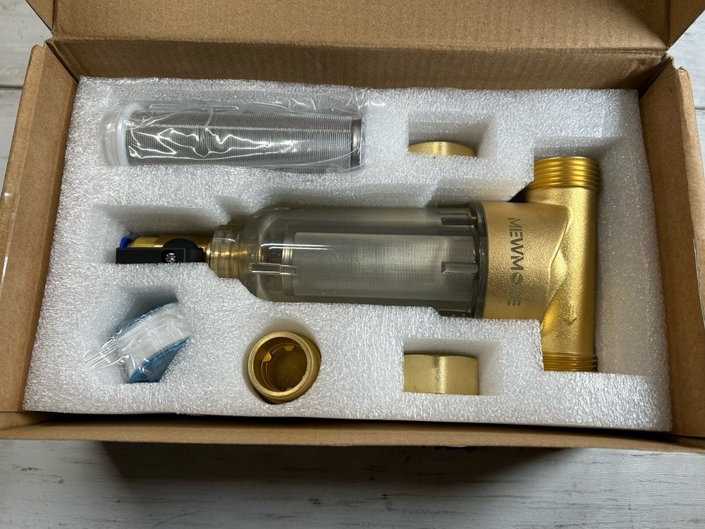 MewMore WHC40 Reusable Backwash Spin Down Sediment Water Filter - New Open Box