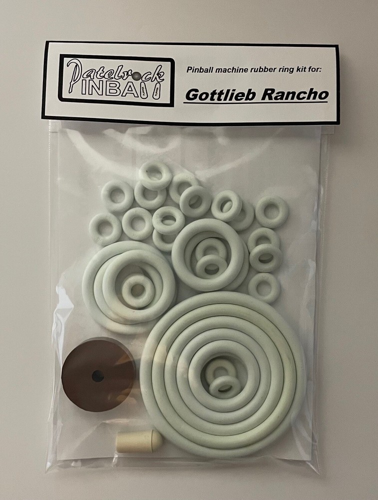 1966 Gottlieb Rancho Pinball Machine Rubber Ring Kit