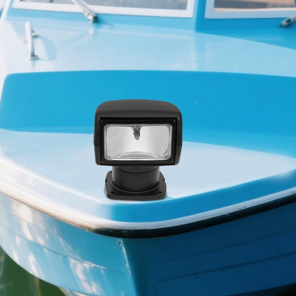 Boat Spotlight with Remote Control, Yacht Searchlight, 12V 100W Searchlight