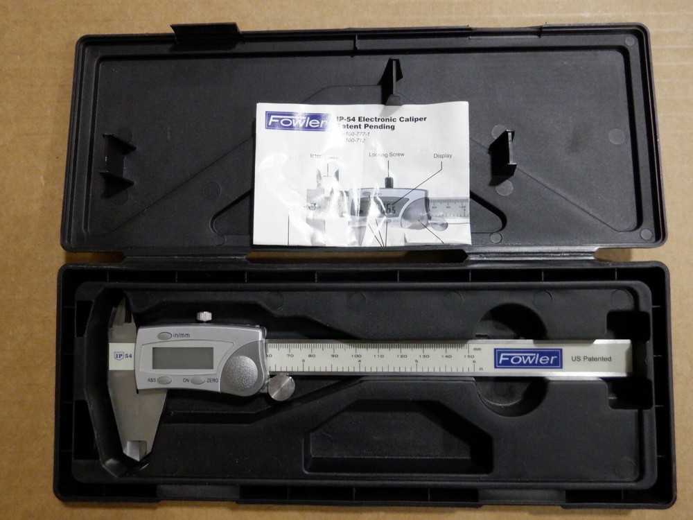 FOWLER IP54 DIGITAL CALIPER STAINLESS, 0 to 150MM RANGE, 0.01MM RESOLUTION