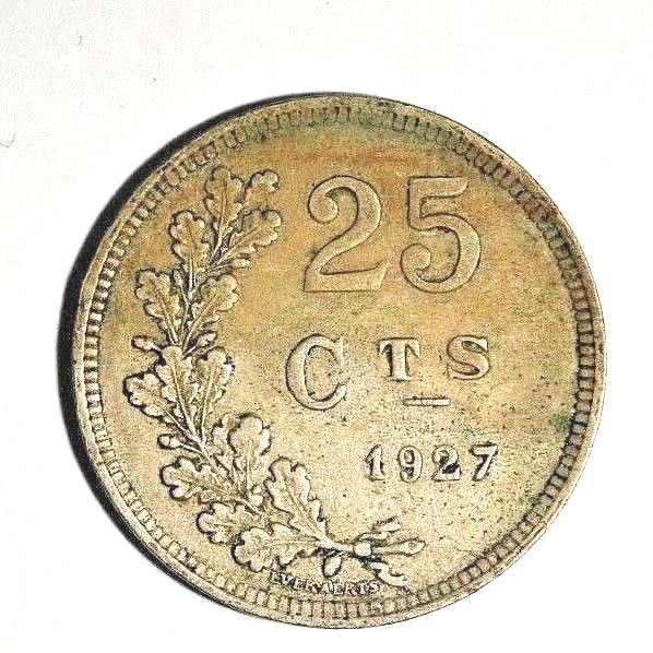 1927 Luxemburg 25 Centimes