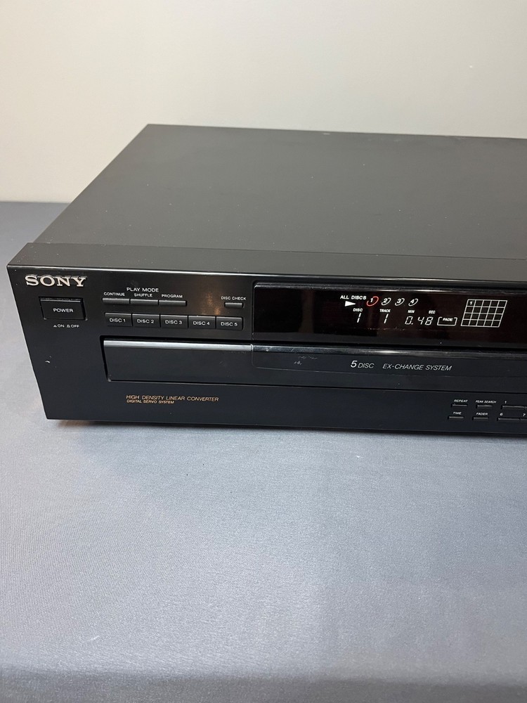 Sony CDP-C265 5-Disc Carousel CD Player Changer - TESTED & WORKING