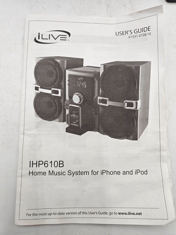 iLive IHP610B Home Music Docking System for iPhone & iPod