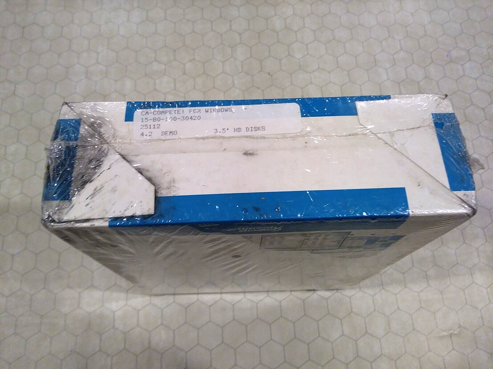 CA-Complete! for Windows Computer Associates 1992 data modeling Demo Copy SEALED