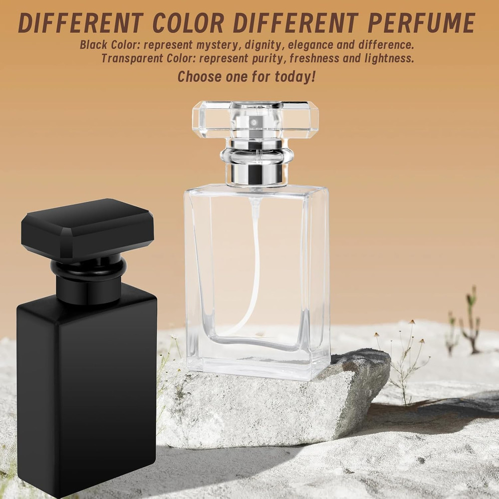 Perfume Bottle Atomizer 30ML Refillable Fine Mist Spray Bottles, Empty Glass Ess