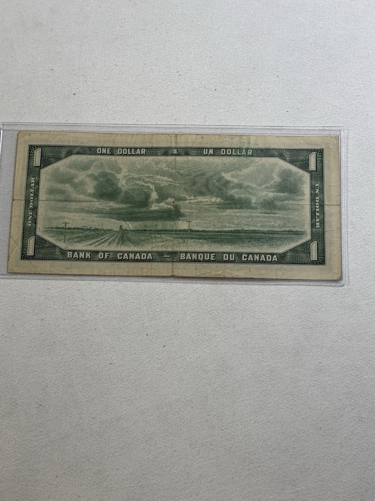 1954 Canada 1 Dollar Banknote P# 74b