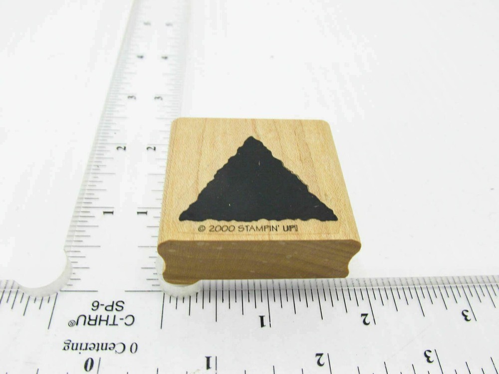 Imagine It's A Triangle It's A Tree Rubber Stamp - Stamp Set D185