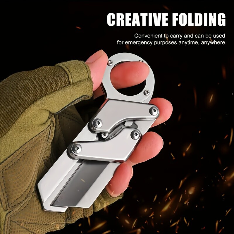 Creative Transforming Small Folding Knife for Survival