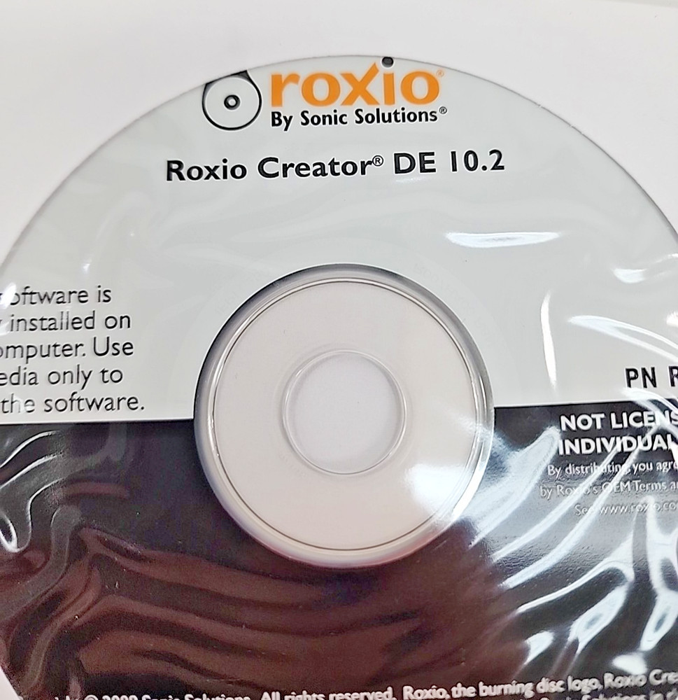 Roxio Creator DE 10.2 Sealed Software DVD CD Create Burn Media Audio