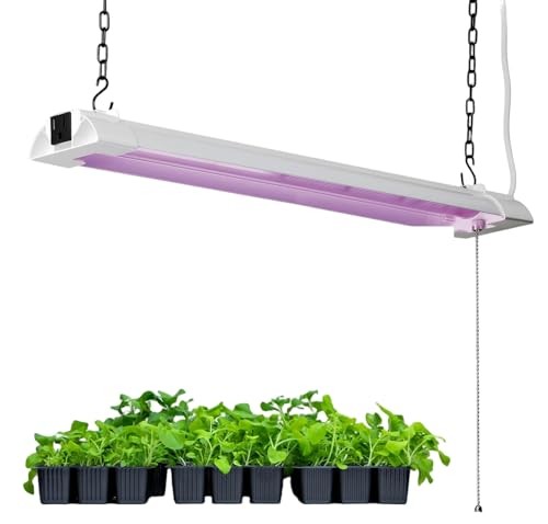 42W Hanging Plant Light for Indoor with Chain Switch Extendable Coverage (Link u