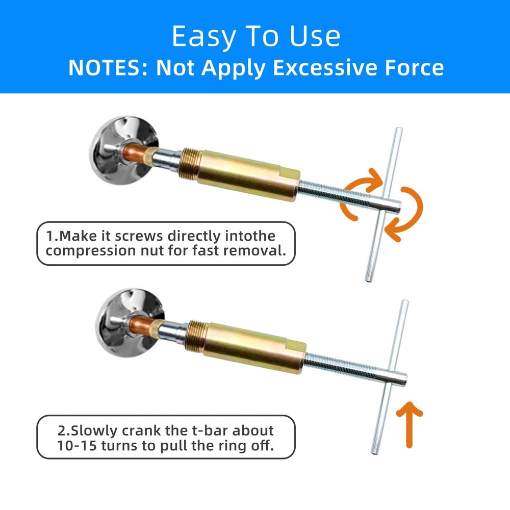 Compression Sleeve Puller Tool Remove Nut Ferrule Of Pipe 03943- Sleeve Remo...
