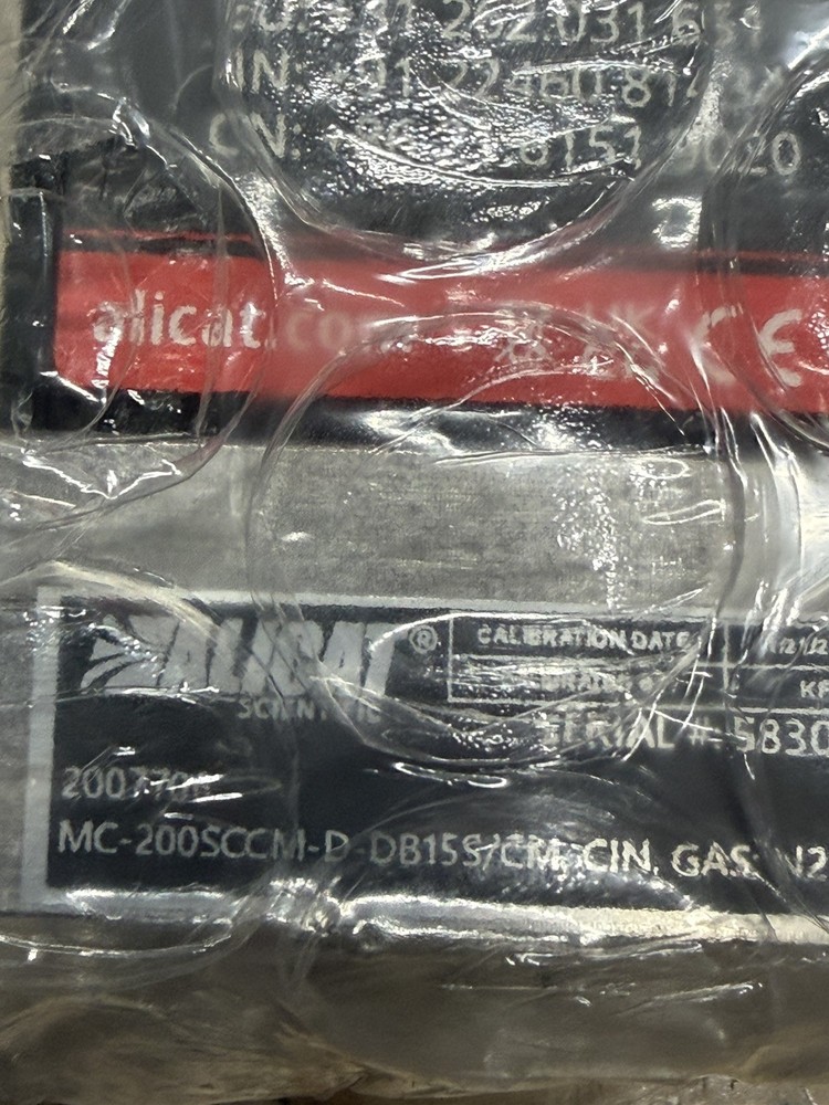 Alicat Scientific Mass Flow Controller 200SCCM-D-DB155/CM