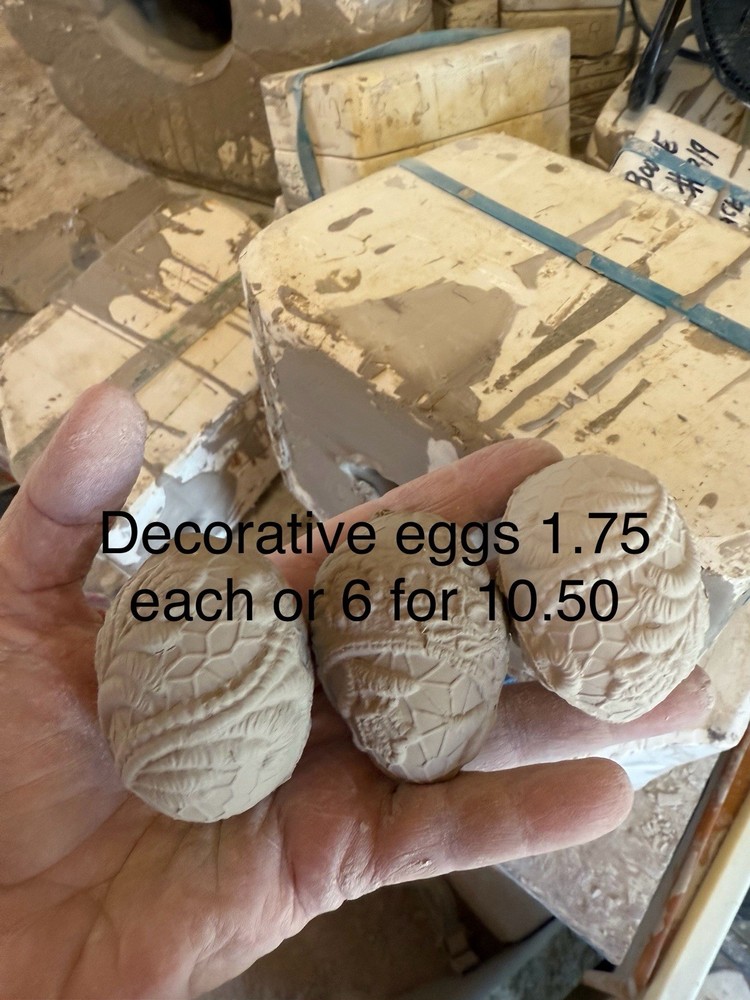 Decorative Eggs Bisque