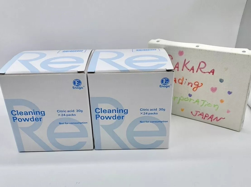 Set Of 2 Boxes Cleaning Powder 48 pcs KANGEN ENAGIC Alkaline Water LEVELUK 96P