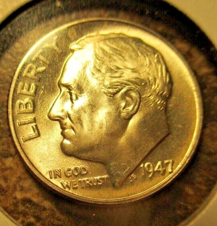 1947 ROOSEVELT DIME GEM BU