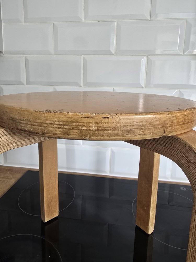 Vintage Alvo Aalto Style Stool.
