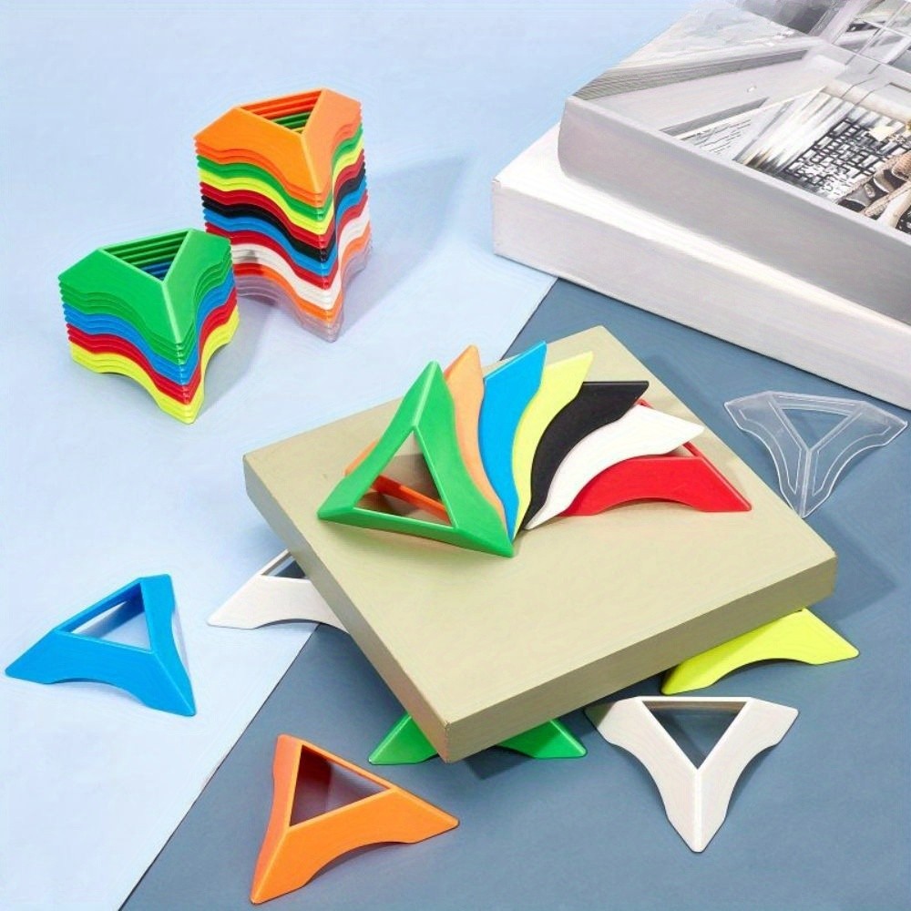 1set 64pcs Plastic Speed Magic Cubes Base Holder Frame Early Learning Game Gifts