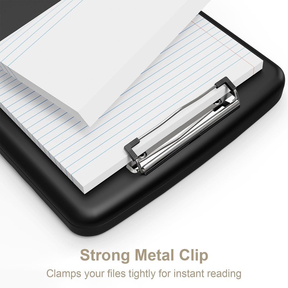 Storage Clipboard Case with Side Opening Letter Organizer